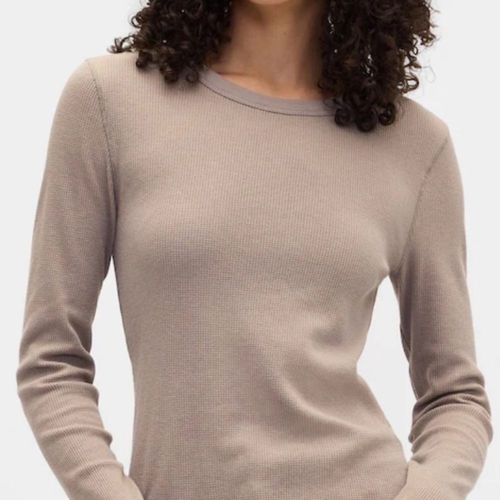 Ralph Lauren Taupe Long Sleeve Top